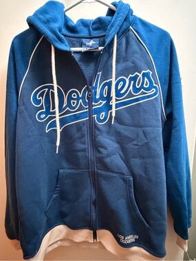 Los Angeles Dodgers Blue Full-Zip Hoodie Jacket